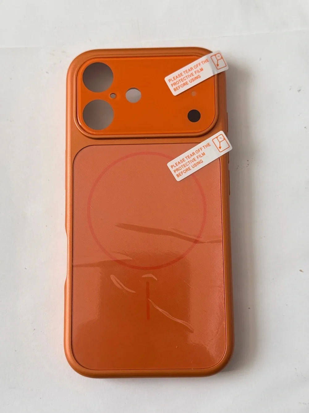 iPhone 16 Orange Magnetic Wireless Charging Phone Case